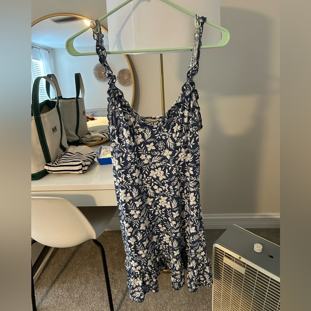 Floral Print Ruffle Mini Dress